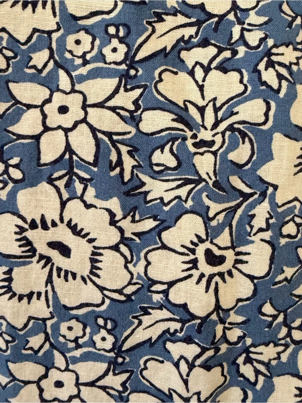 J.Crew Linen Blend Floral Button-Up Top Size S